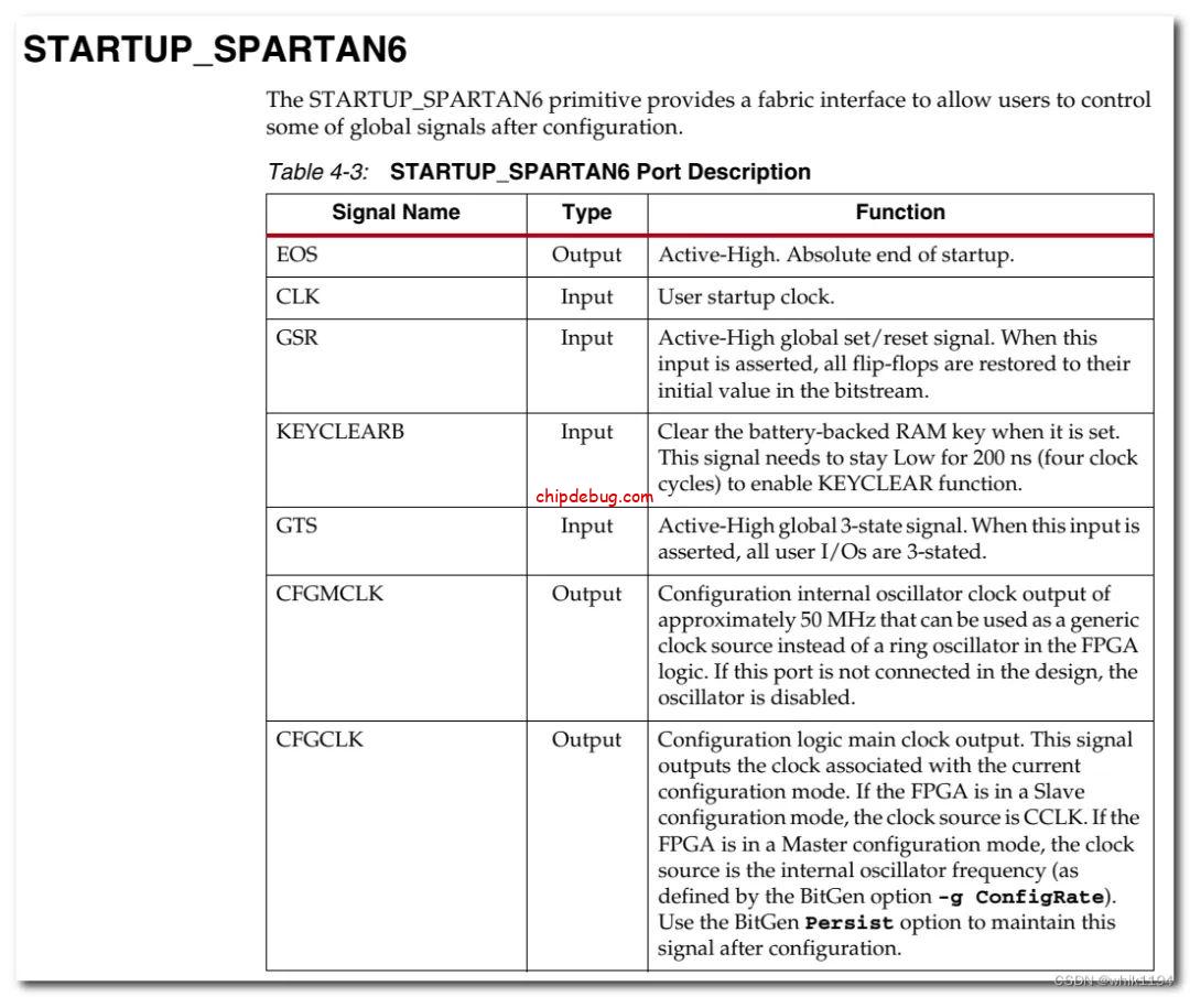 Xilinx FPGA芯片内部时钟和复位信号使用-ChipDebug