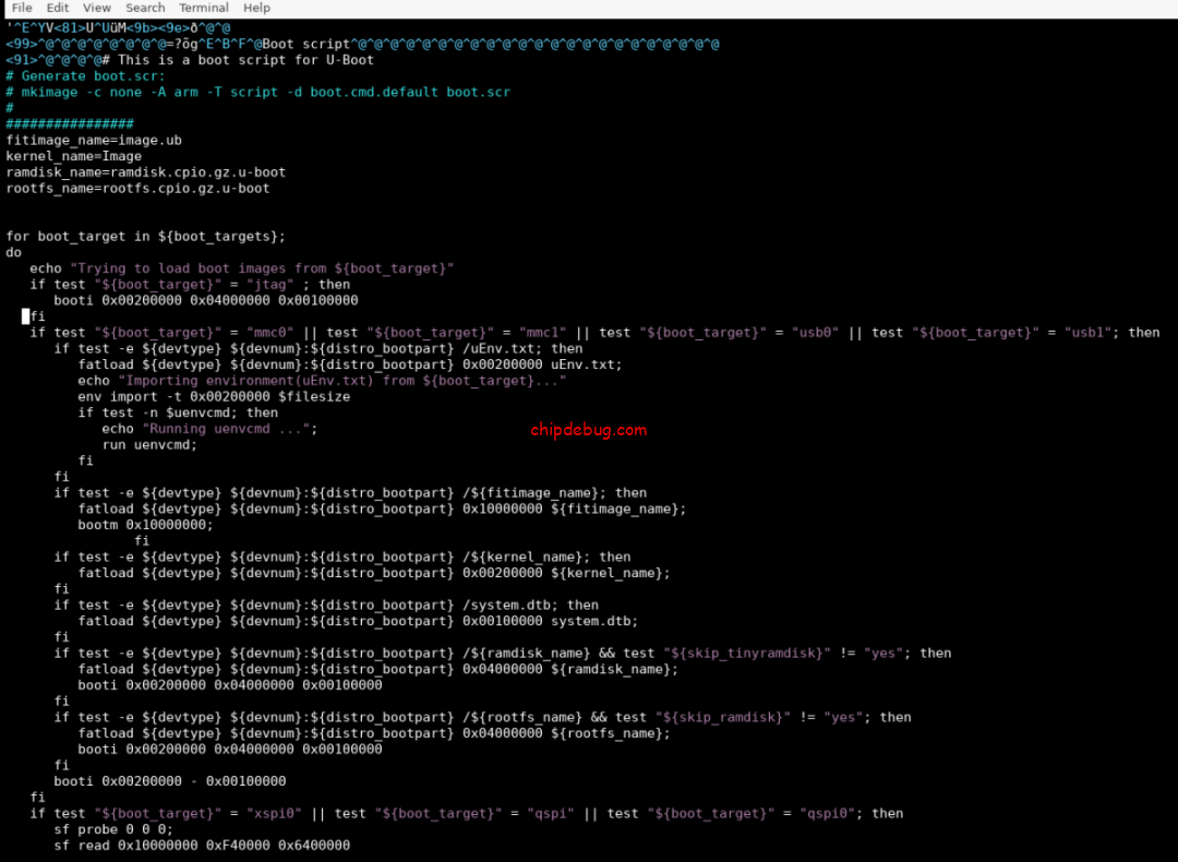 如何在U-BOOT的boot.scr中加载bit文件-ChipDebug