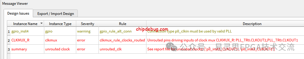 易灵思的时钟网络问题-ChipDebug