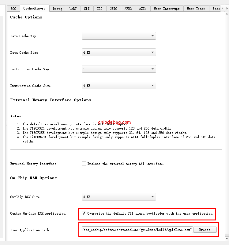 易灵思SOC onchip RAM初始化-ChipDebug