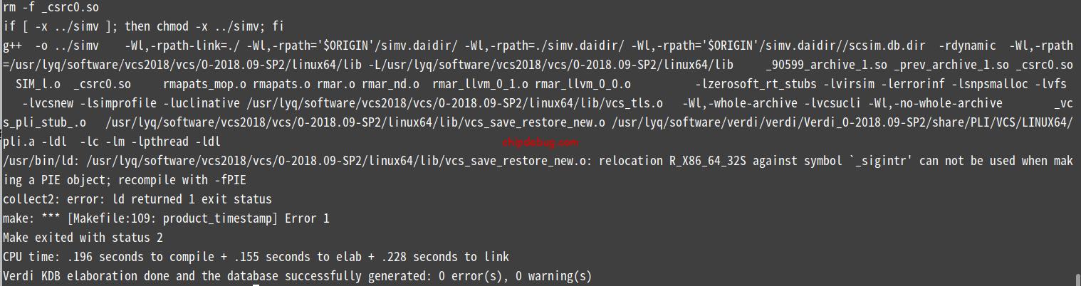 图片[4]-【FPGA】Synopsys vcs2018仿真问题汇总-FPGA常见问题社区-FPGA CPLD-ChipDebug