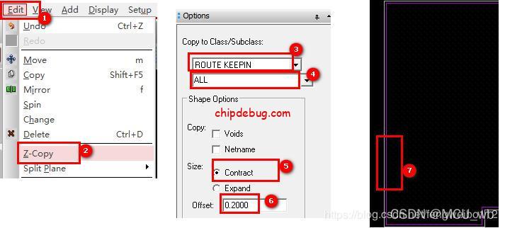 Allegro 中利用Z-Copy命令绘制Route_Keepin/Route_Keepout等层的方法-ChipDebug